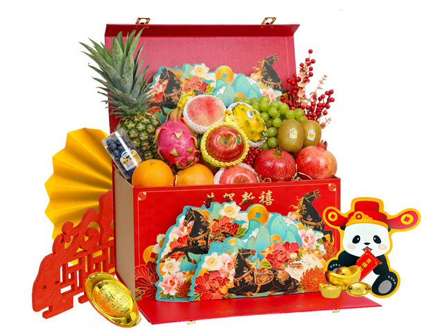 新年果篮Hamper -  新年美食水果礼篮 CNYN07x - CF20205A3 Photo